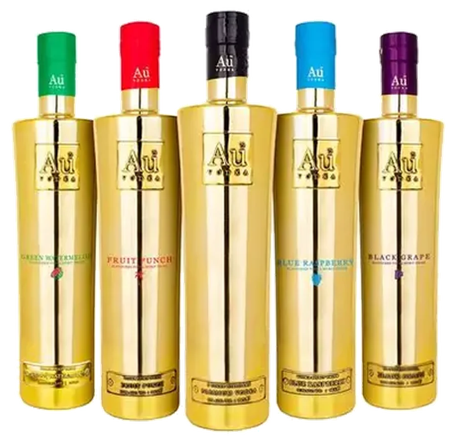 Au Vodka five-bottle flavoured range