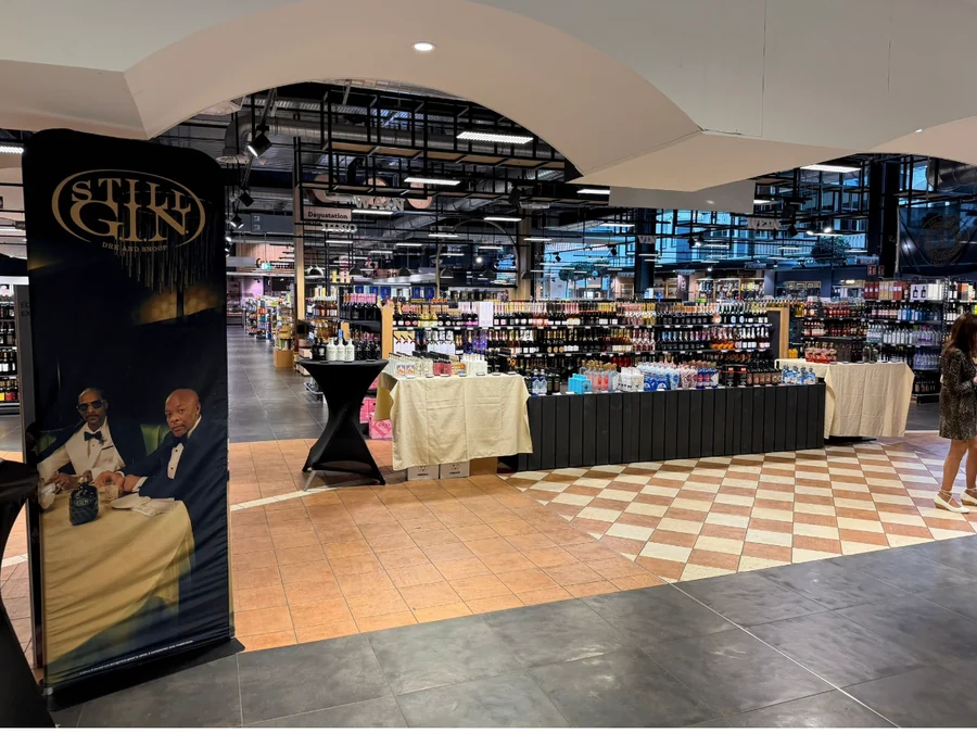 Still G.I.N. in-store activation and tasting counter