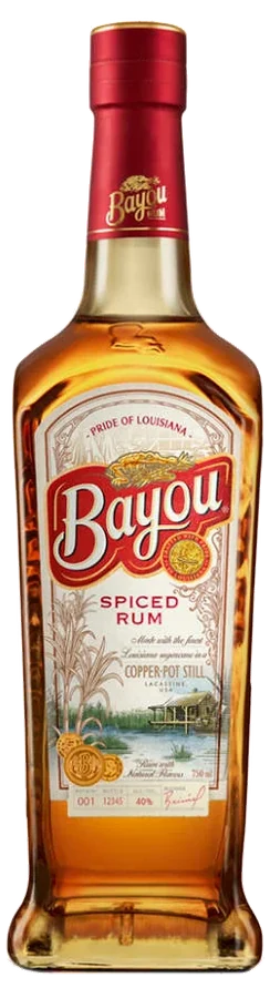 Bayou spiced rum bottle