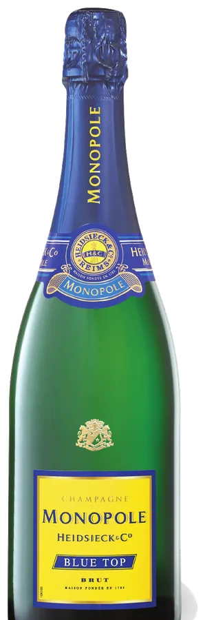 Champagne Monopole Heidsieck and Co Blue Top bottle